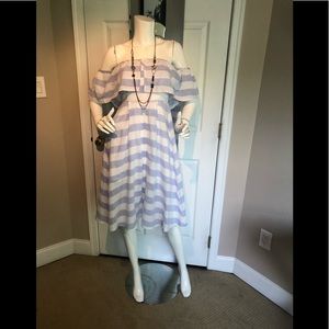 Lulus stripped off the shoulders dress